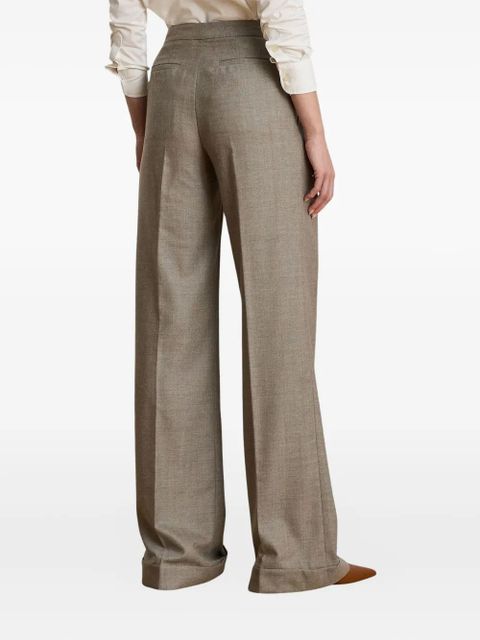 Lauren Ralph Lauren pleated wool trousers - Neutrals