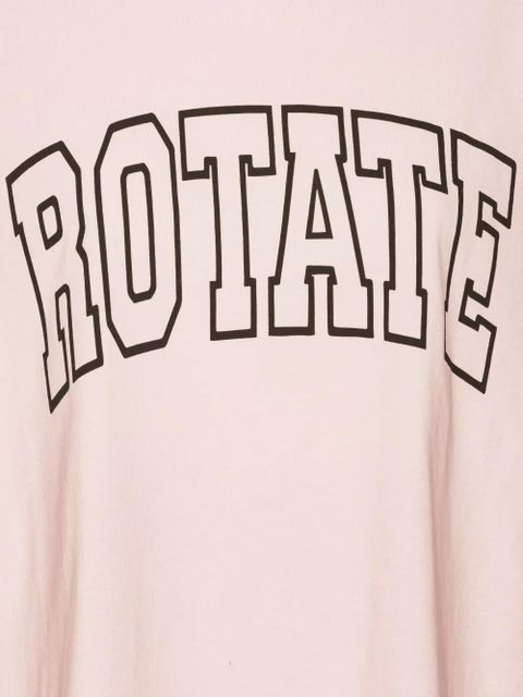 ROTATE BIRGER CHRISTENSEN logo print T-shirt - Pink