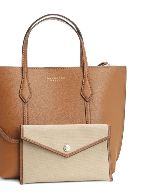 Tory Burch small Perry leather tote bag - Brown