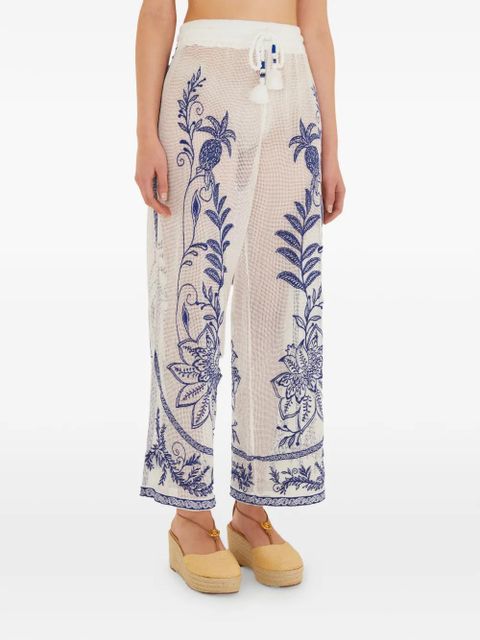 FARM Rio embroidery trousers - White - zdjęcie produktu nr 1
