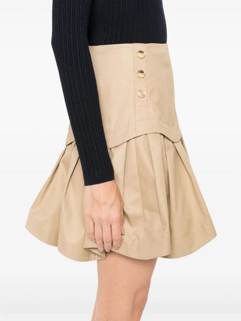 SANDRO cotton skirt - Neutrals