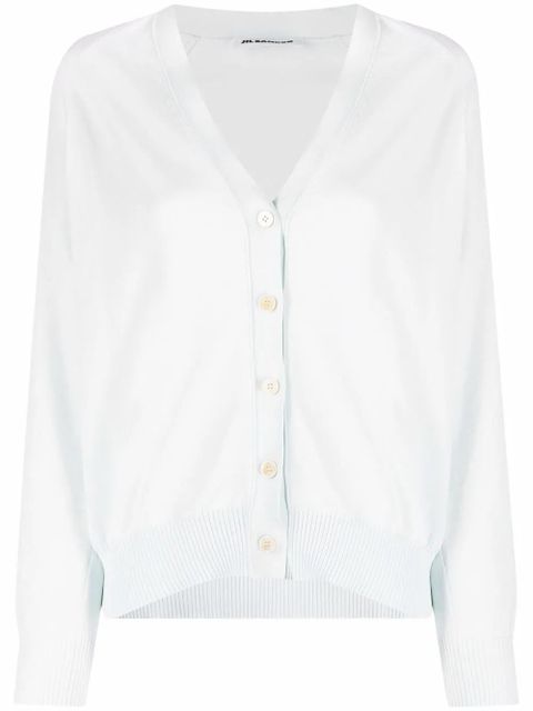 Jil Sander V-neck cardigan - Green - zdjęcie produktu nr 1