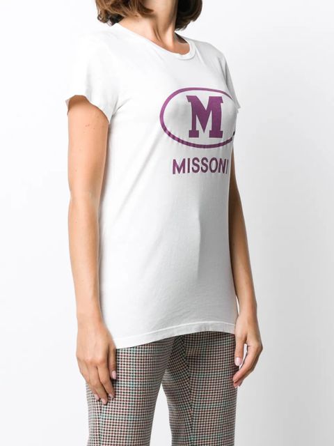Missoni logo print T-shirt - White