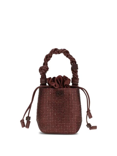 GANNI mini Bou embellished bucket bag - Red - zdjęcie produktu nr 1