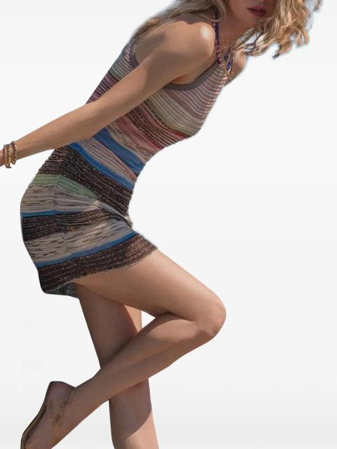 Missoni striped mini dress - Brown - zdjęcie produktu nr 2