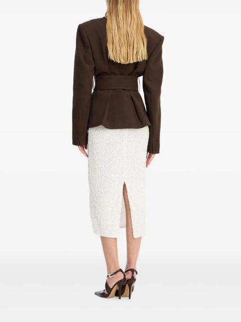 ROTATE BIRGER CHRISTENSEN belted blazer - Brown