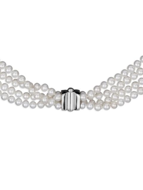 EÉRA multi-strand pearl necklace - Silver