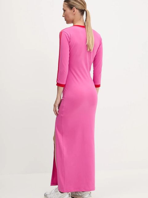 adidas Originals sukienka Maxi Dress V kolor różowy maxi prosta JY2941