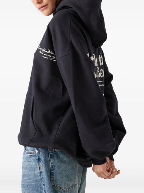 ALEMAIS graphic-print hoodie - Blue