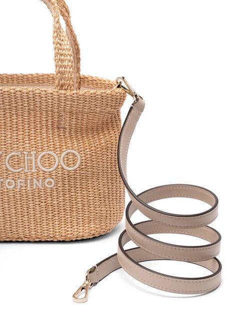 Jimmy Choo logo-detail tote bag - Neutrals
