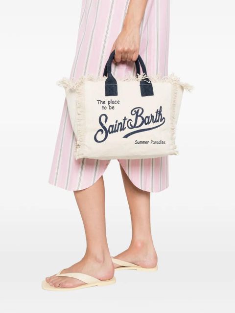 MC2 Saint Barth Colette fringed handle tote bag - Neutrals - zdjęcie produktu nr 2