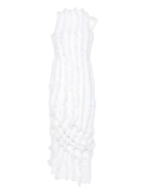 Jacquemus ruffled draped maxi dress - White - zdjęcie produktu nr 2