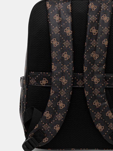 Guess plecak SILIA damski kolor brązowy duży wzorzysty TWGP98 90033