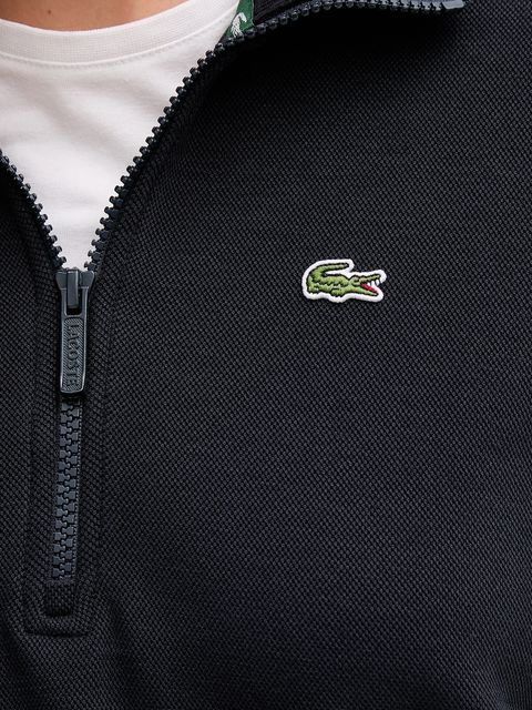 Lacoste bluza damska kolor czarny gładka SF5271