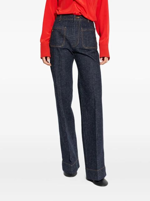 Victoria Beckham patch-pocket jeans - Blue