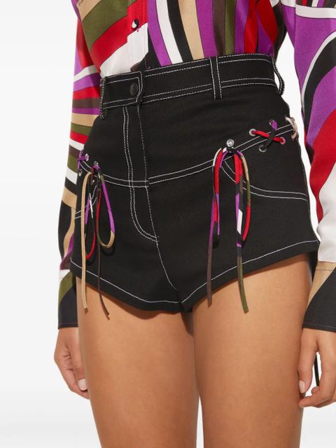 PUCCI laced-up shorts - Black