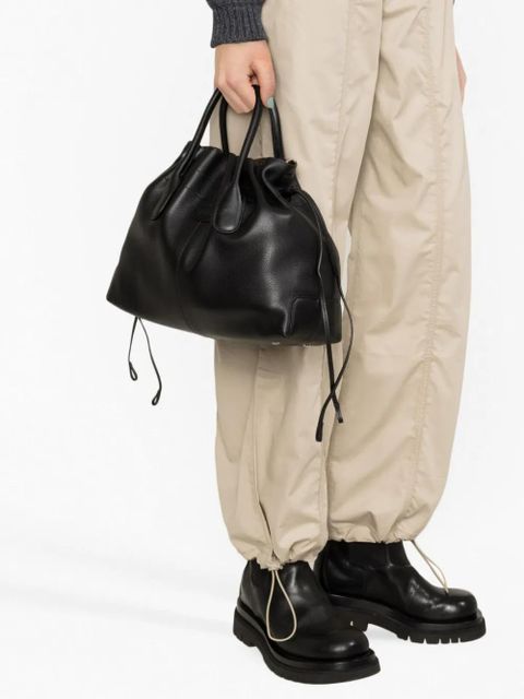 Tod's small Di drawstring leather tote bag - Black - zdjęcie produktu nr 2