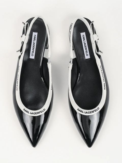 Karl Lagerfeld baleriny skórzane KERRIE