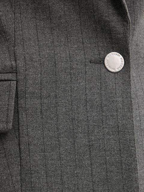 Morgan marynarka kolor szary jednorzędowa wzorzysta VBOKY.F