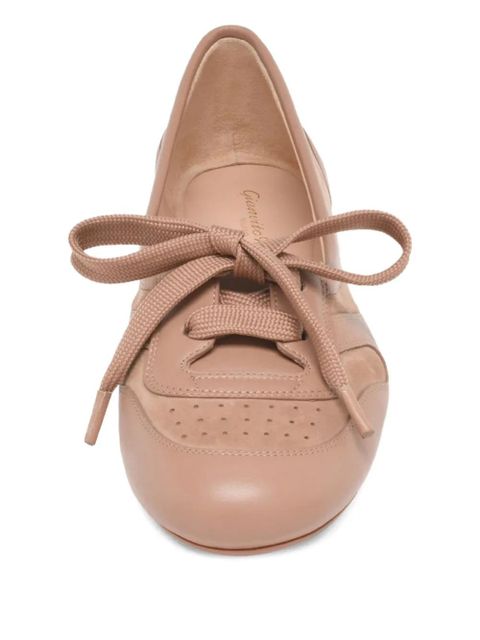 Gianvito Rossi Vault lace-up ballet flats - Neutrals