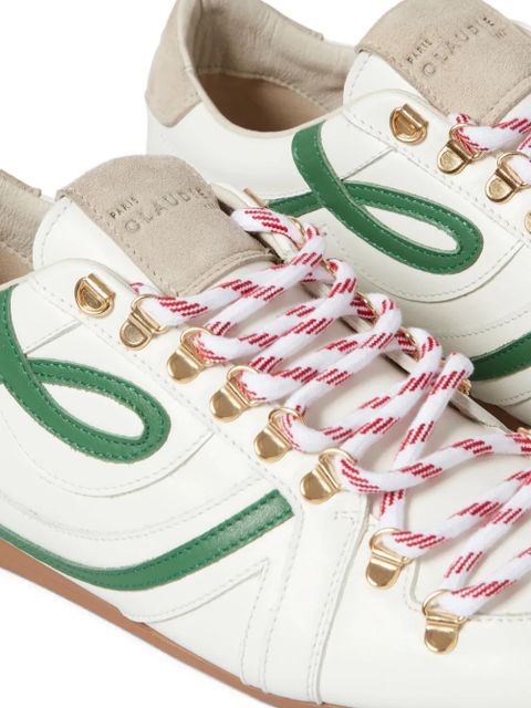 Claudie Pierlot Swing leather sneakers - White