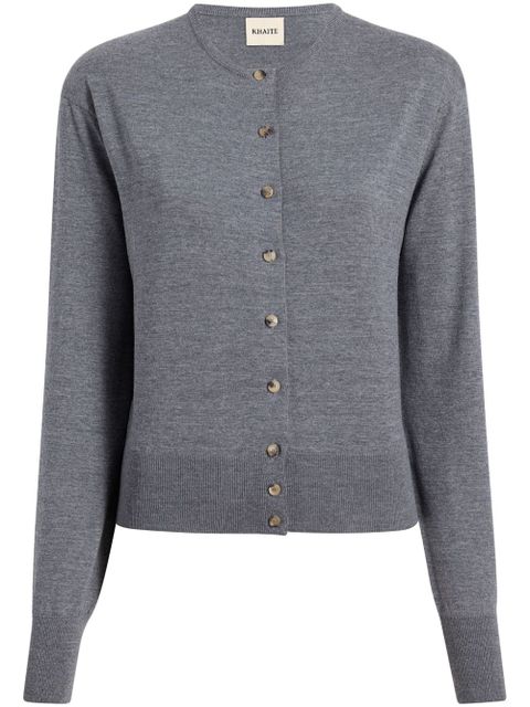 KHAITE The Jackie cardigan - Grey - zdjęcie produktu nr 1