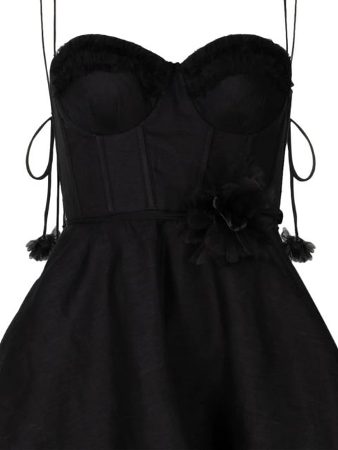 ZIMMERMANN Luna ruffled mini dress - Black