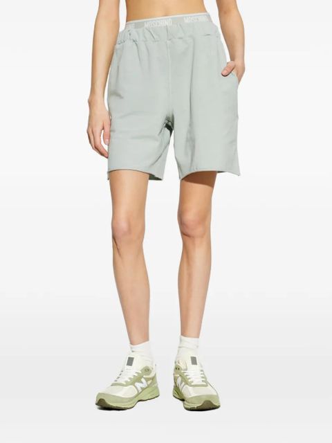 Moschino logo-waistband shorts - Green - zdjęcie produktu nr 1