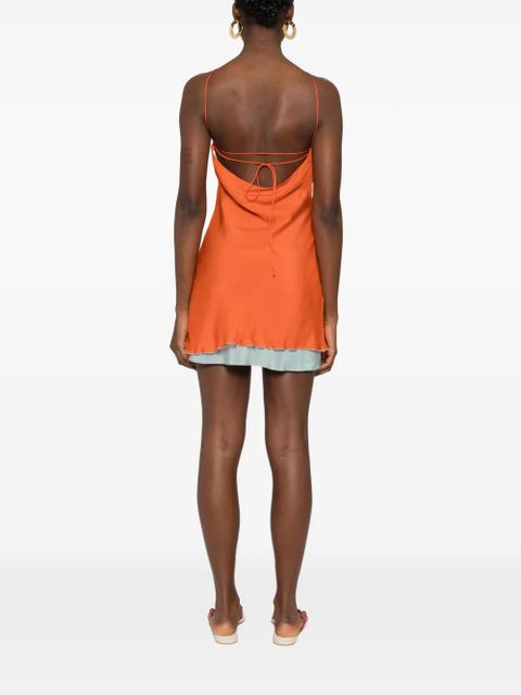 SIR. Danica halterneck mini skirt - Orange