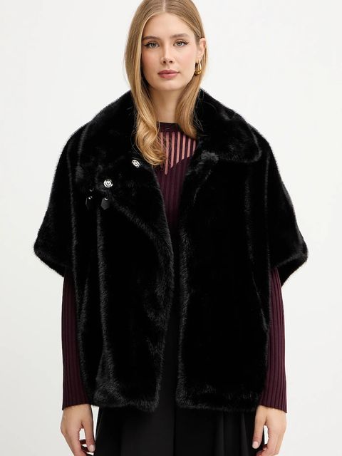 Pinko bezrękawnik kolor czarny przejściowy 103837 A2PI - zdjęcie produktu nr 1