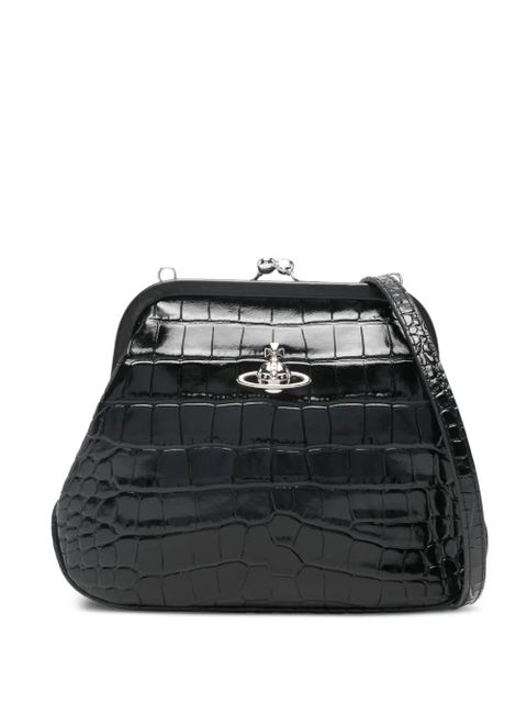 Vivienne Westwood Vivienne Orb embossed clutch bag - Black - zdjęcie produktu nr 1
