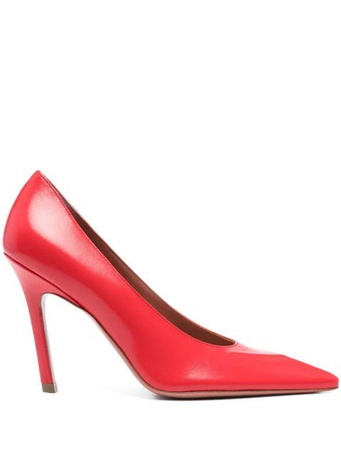 Amina Muaddi 100mm Christine pumps - Red - zdjęcie produktu nr 1