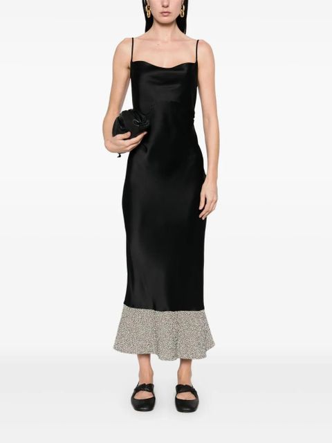 Nanushka satin midi dress - Black - zdjęcie produktu nr 2