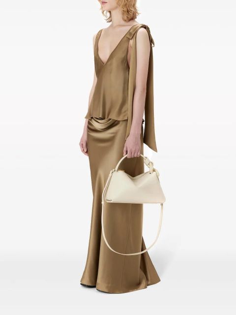 JW Anderson sleeveless silk top - Brown