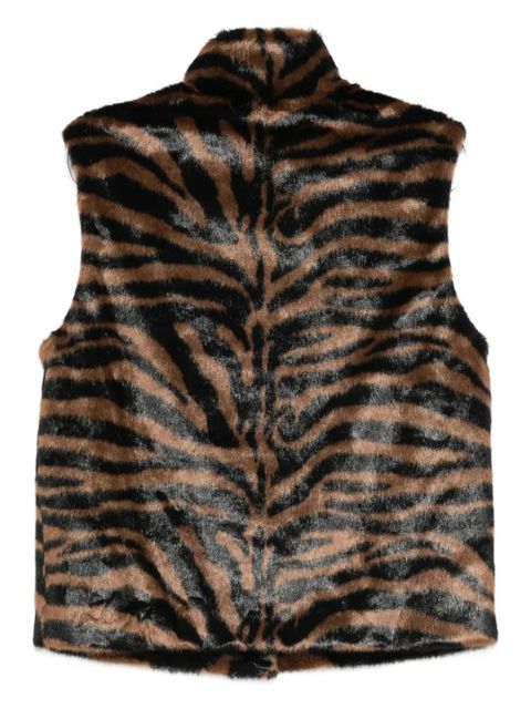 MC2 Saint Barth ambre fur sleeveless jacket - Brown - zdjęcie produktu nr 2