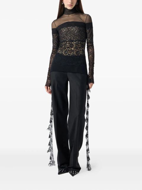 Blumarine lace-detail trousers - Black - zdjęcie produktu nr 2
