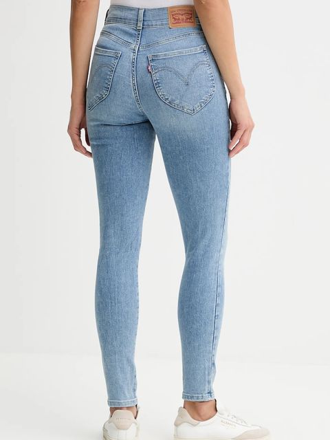 Levi's jeansy RETRO HIGH SKINNY DB damskie kolor niebieski A6593