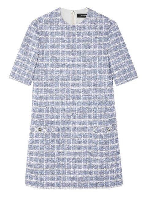 Versace tweed A-line mini dress - Blue - zdjęcie produktu nr 1