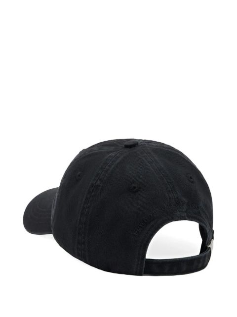 GANNI Puppy embroidered logo baseball cap - Black