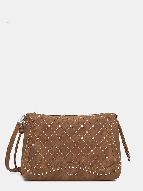 Desigual torebka YANKEE LEIRIA MINI CA kolor brązowy 25WAXPB5 - zdjęcie produktu nr 1