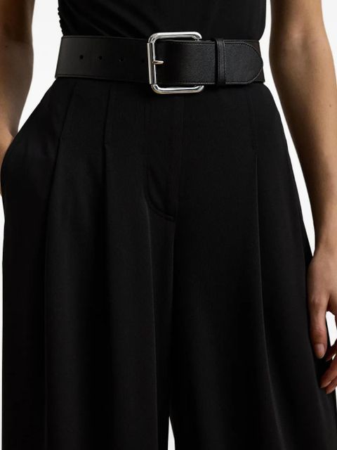 Lauren Ralph Lauren pleated wide-leg trousers - Black