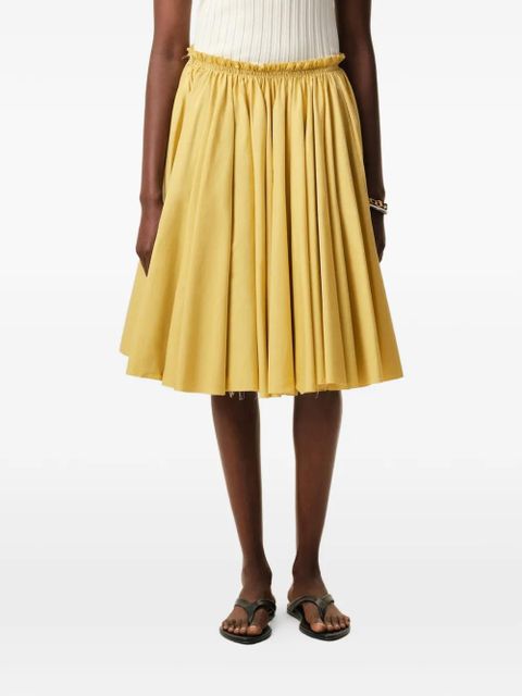 AMI Paris cotton midi corolla skirt - Neutrals