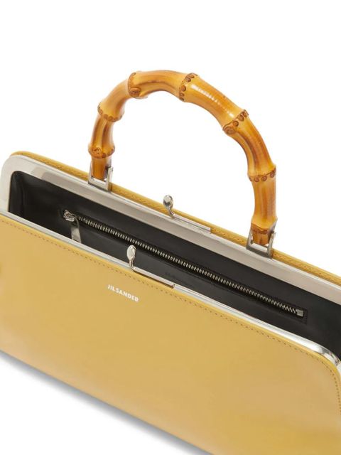 Jil Sander small Goji Bamboo bag - Yellow