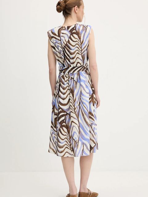 Answear.LAB sukienka kolor niebieski midi rozkloszowana - zdjęcie produktu nr 2