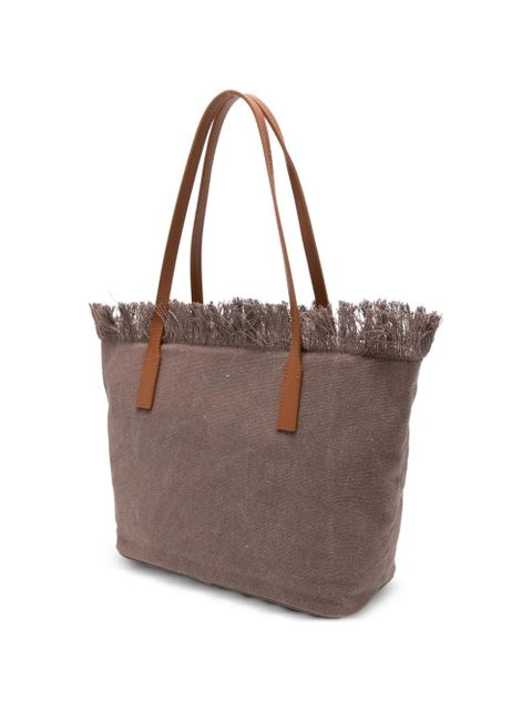 MC2 Saint Barth City fringed tote bag - Brown - zdjęcie produktu nr 2