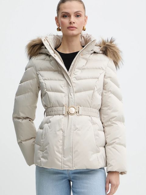 Guess kurtka puchowa MARINA kolor beżowy zimowa W5BL31 W2802 - zdjęcie produktu nr 1