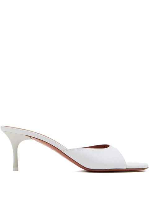 Amina Muaddi 60mm open-toe heeled sandals - White