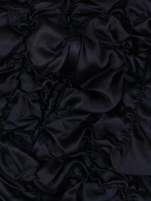 Comme Des Garçons ruffled-detail midi dress - Blue