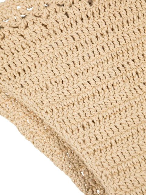 Cult Gaia side-tie crochet bikini-bottoms - Neutrals