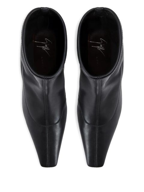 Giuseppe Zanotti Janiee Stretch 90 square-toe sock boots - Black